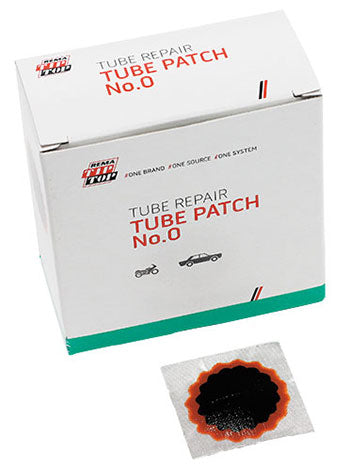 REMA TIP TOP B-0 Round Tube Patch Black 1-1/4" - Box of 100