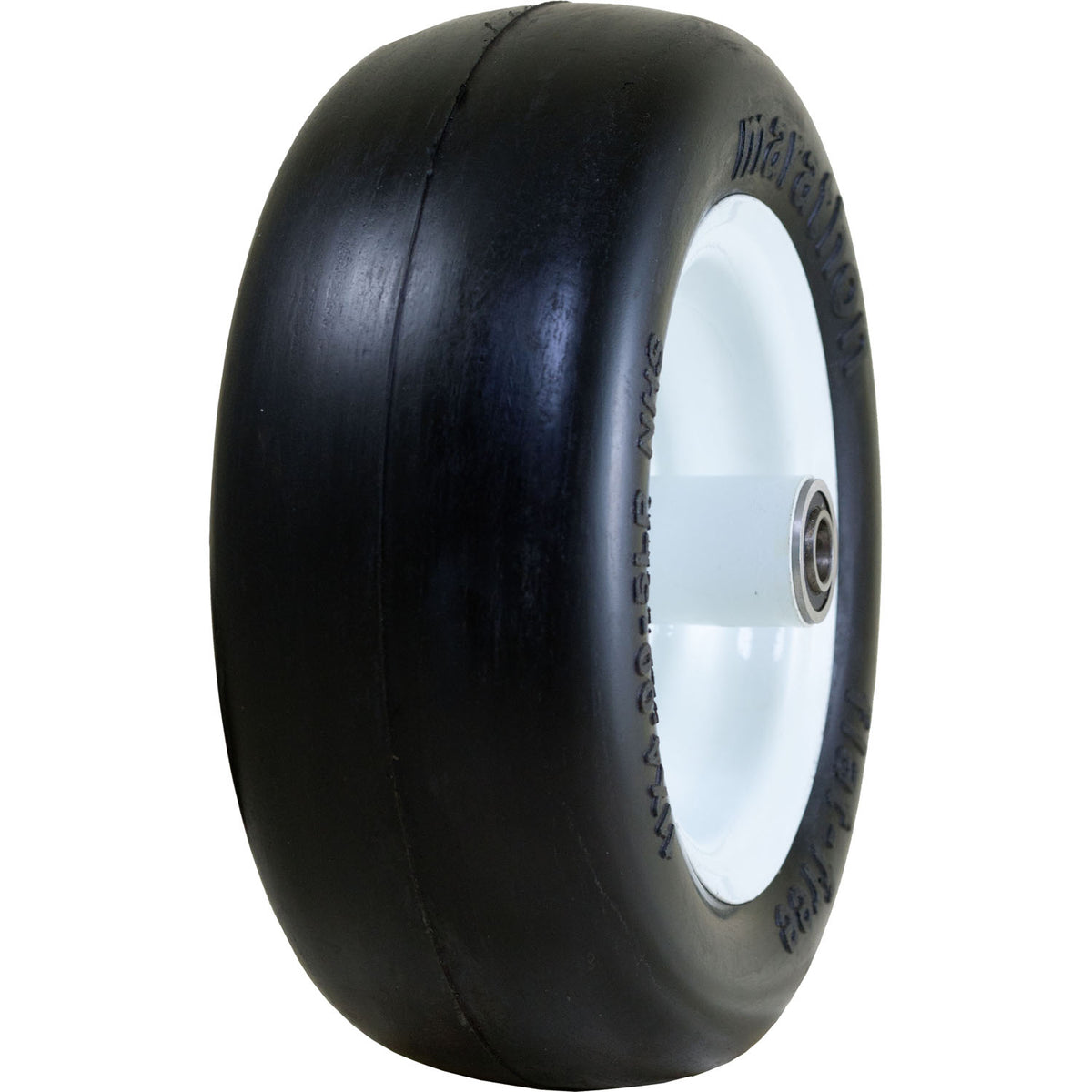 Marathon 01410P Flat Free Smooth Lawn and Garden Tire on Rim 11x4.00-5