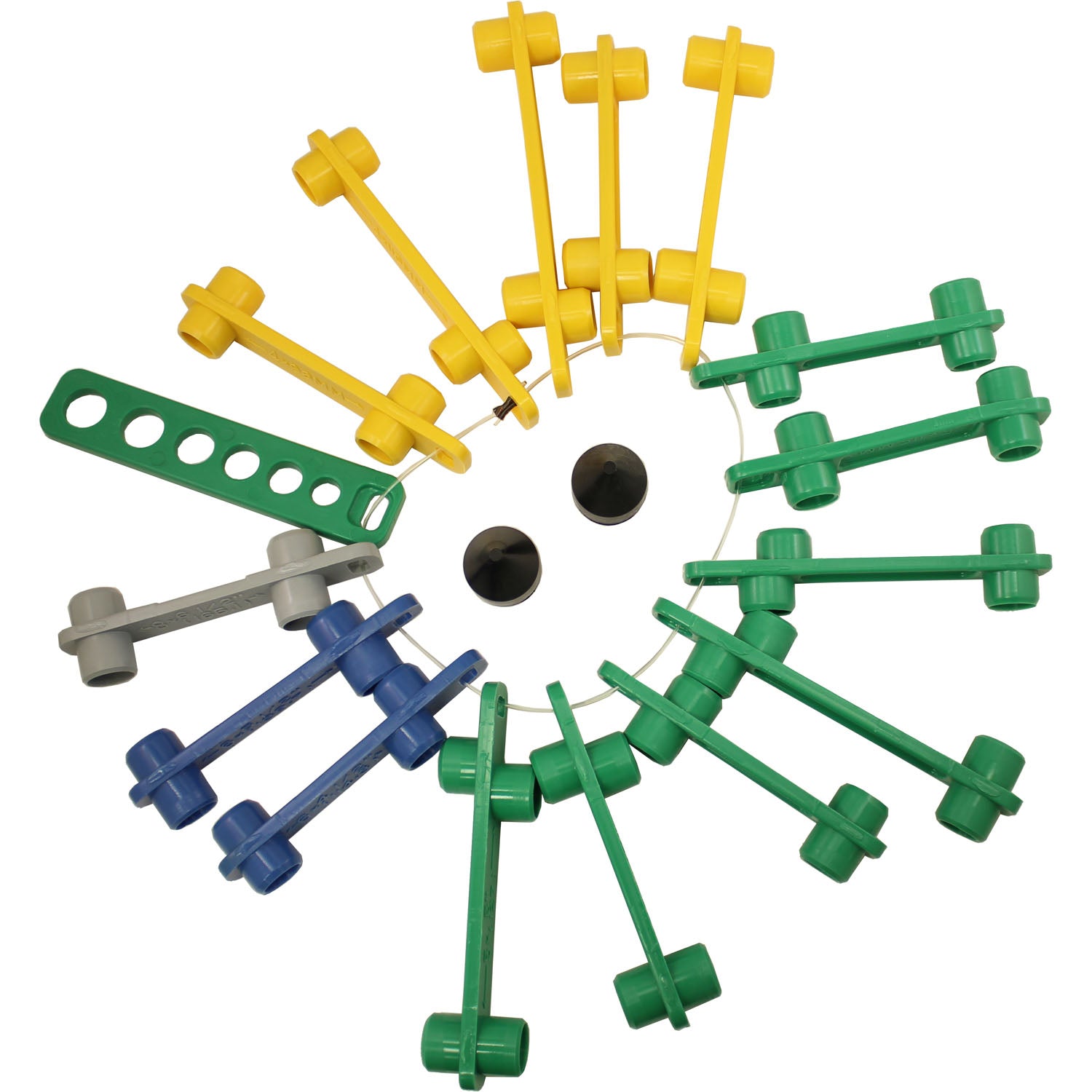 WG Bolt Hole Pattern Wheel Gauge - 15 Dual Sided Plastic Gauges