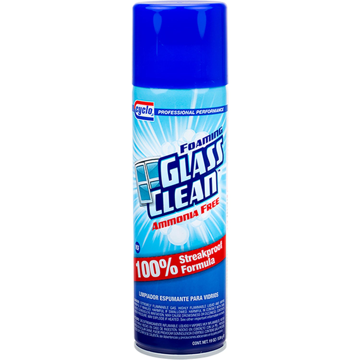 Cyclo Foaming Glass Clean Streakproof Formula - 19oz
