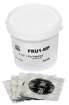 REMA TIP TOP FRU2-MP Fabric Reinforced Tire Repair Unit 3-1/4" 2ply Pail of 25