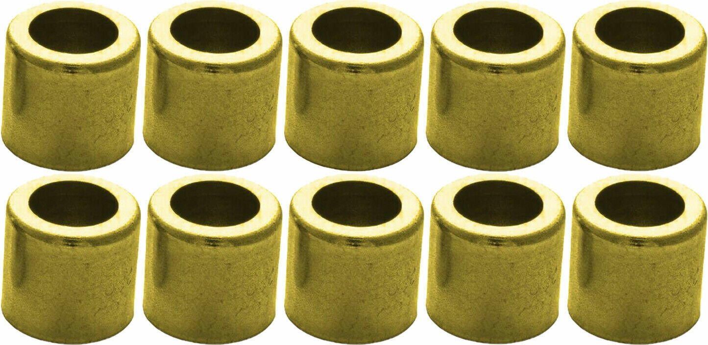 Brass Ferrule for Air and Water Hose #625 1/4" ID/.525 ID/.470 L/.360 P 10 Pack