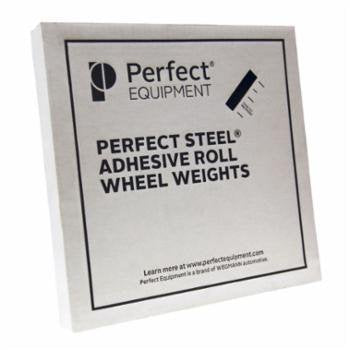 Perfect 300224FERBLK .50 oz 3/4" Wide Coated Black Steel Tape Wheel Weight Roll of 352 Segments