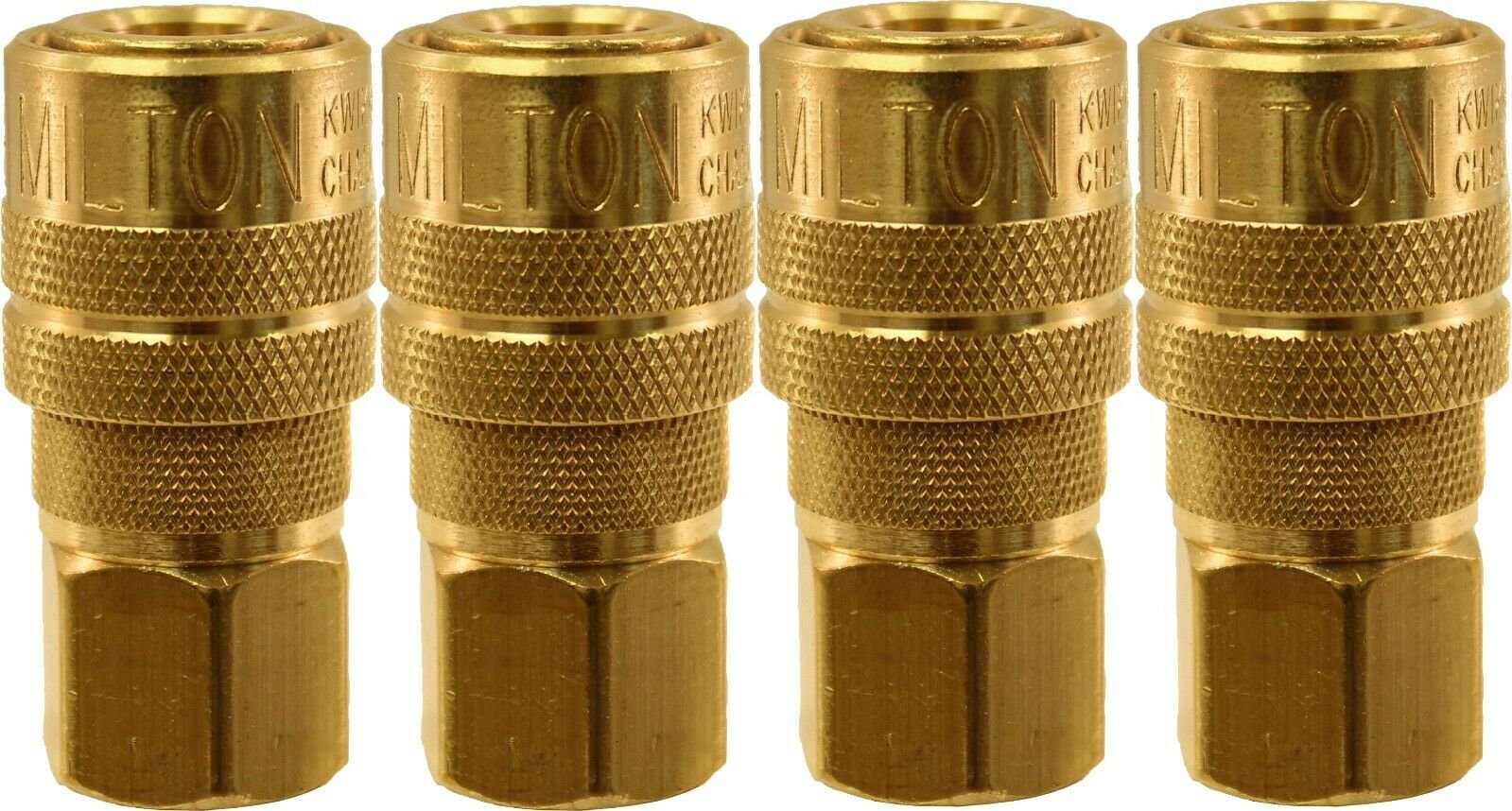 Milton 715 1/4" FPT M-Style Coupler Pack of 4