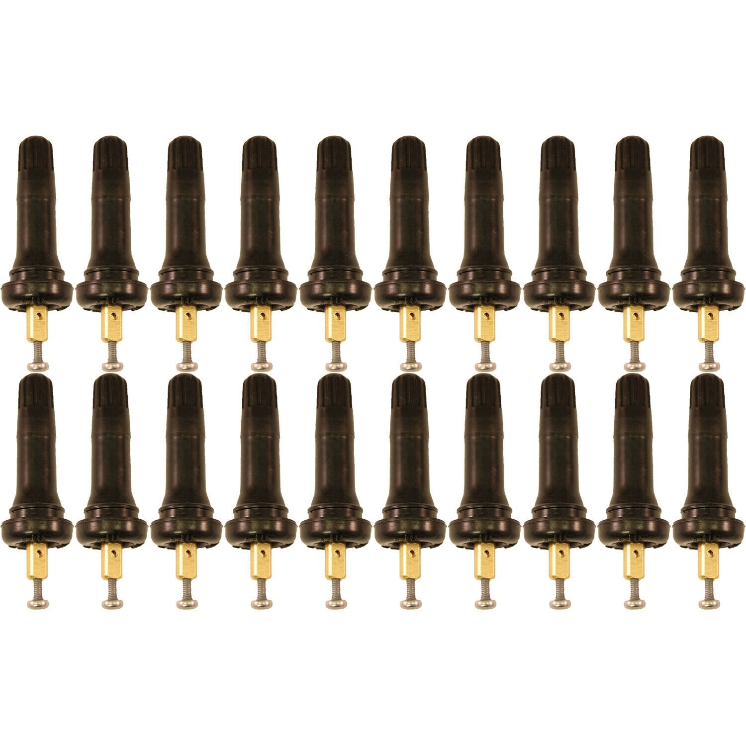 Xtra-Seal 17-20008 TPMS Rubber Snap-in Valve Stem for GM Pack of 20