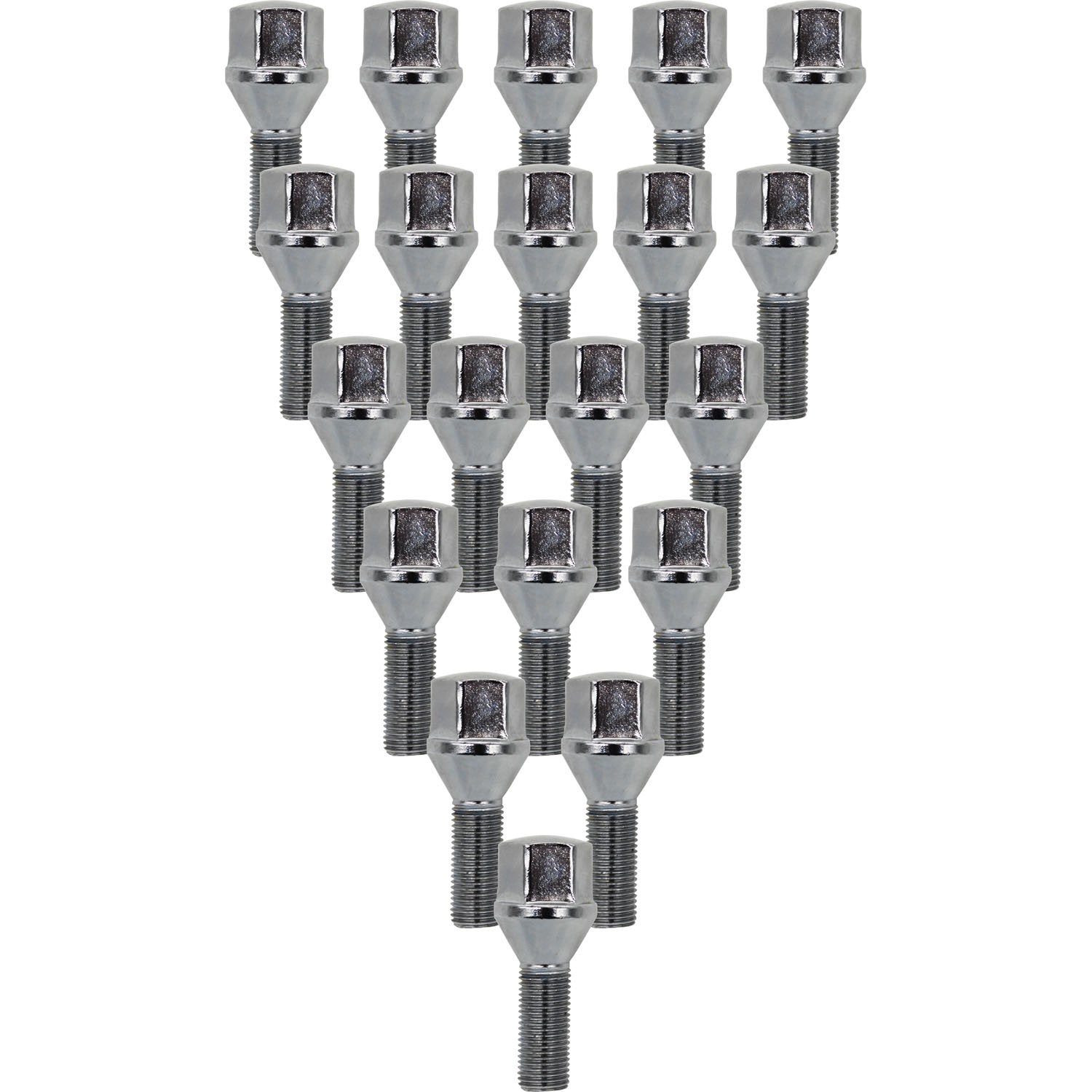 Premium Service M12x1.25 Cone Lug Bolt 19mm Hex Wheel Lug Nut Pack of 20