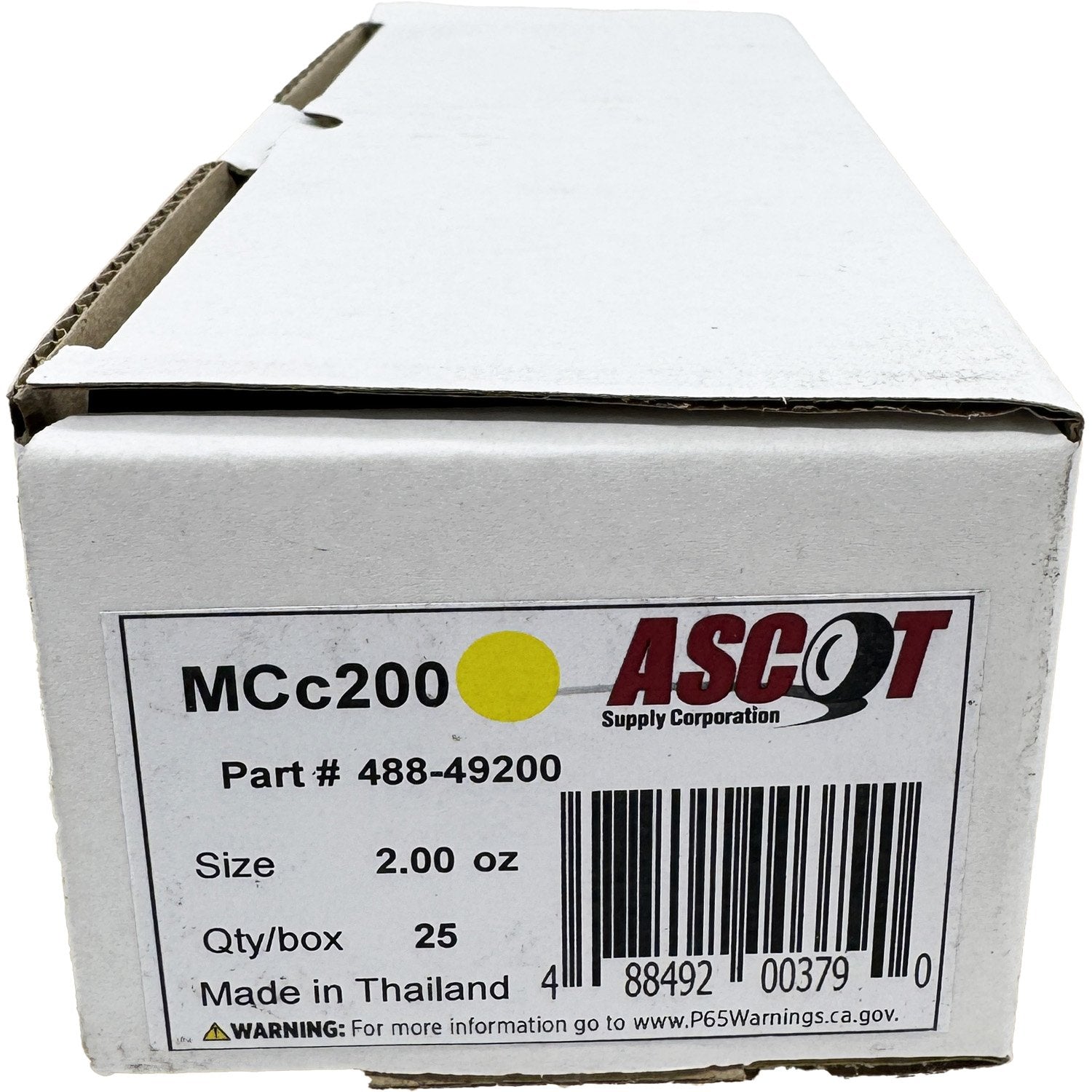 Ascot MC Style Coated Lead Clip-On Wheel Weight 2.00oz - Box of 25