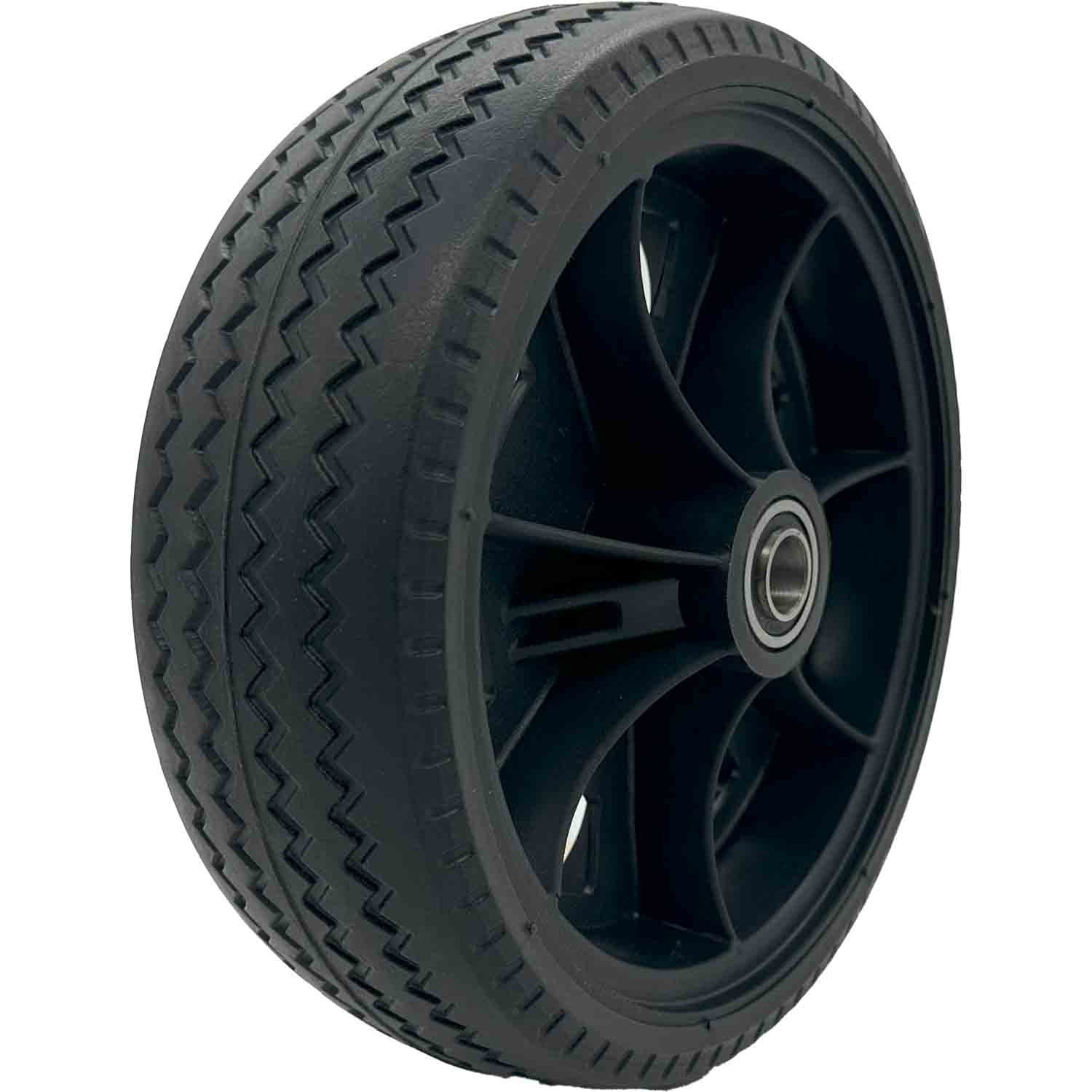 Marathon 30041P Flat Free All Purpose Utility Tire on Plastic Rim 10x3 3/4" Bore