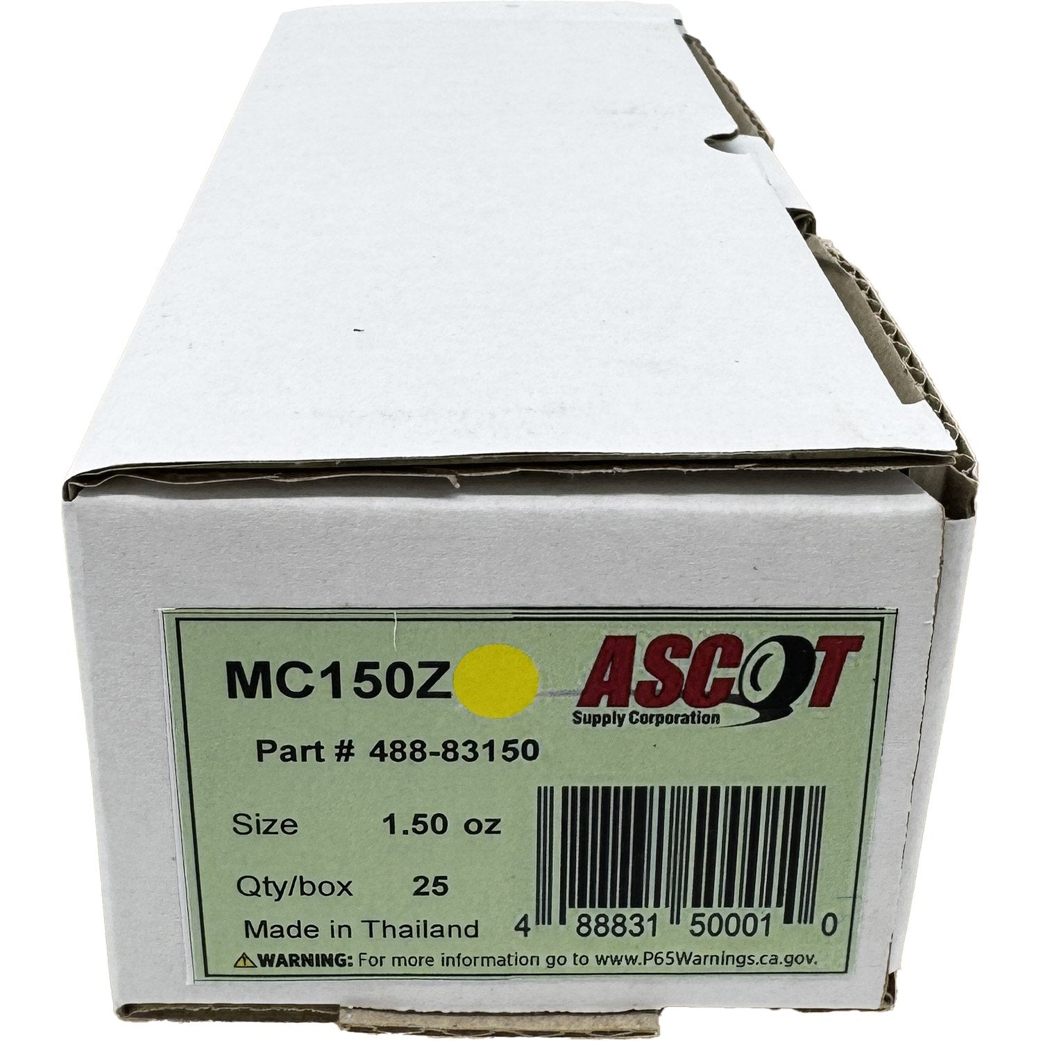 Ascot MC Style Coated Zinc Clip-On Wheel Weight 1.50oz - Box of 25