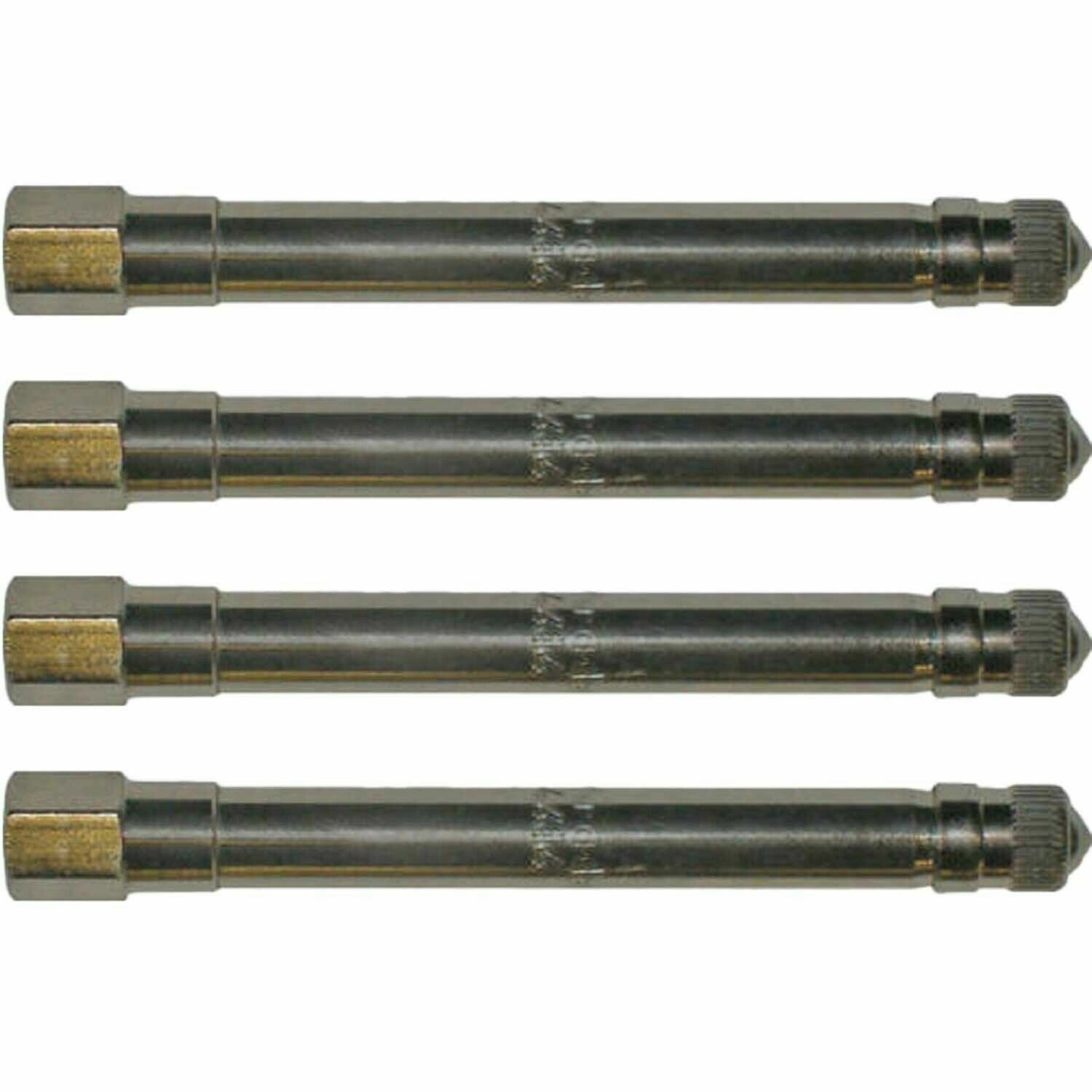 Schrader 4414 3-1/8" Metal Truck Valve Extension Pack of 4