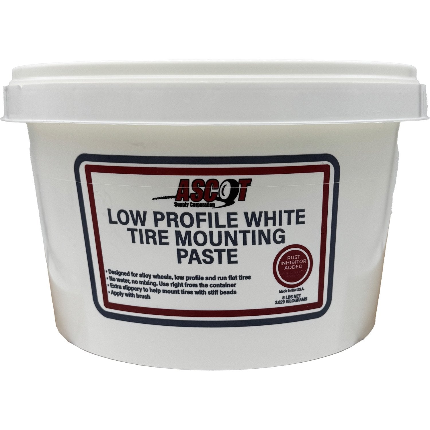 Ascot Tire Mounting White Paste Low Profile 8lb