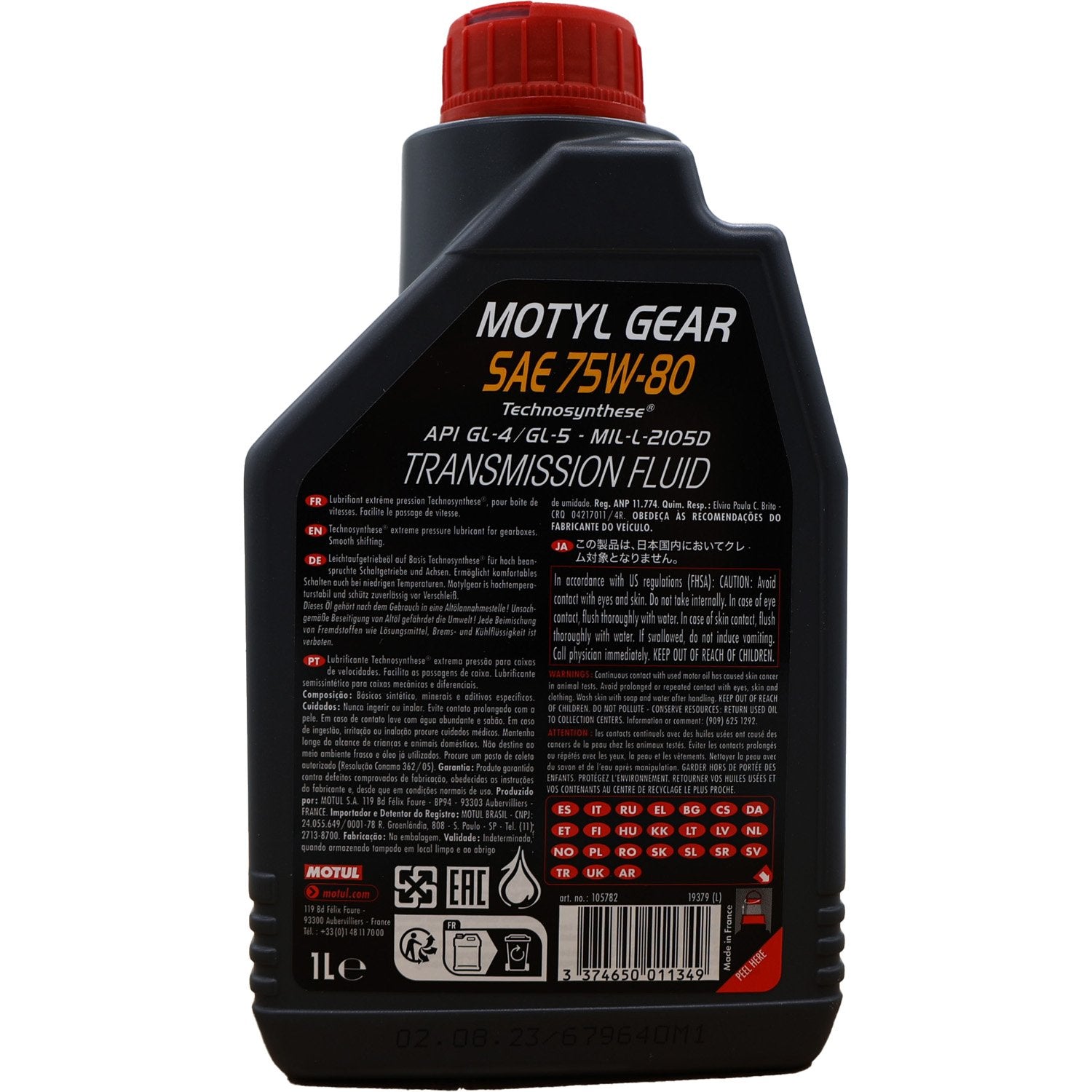 Motul Motylgear Transmission Fluid 75W80 - 1 Liter
