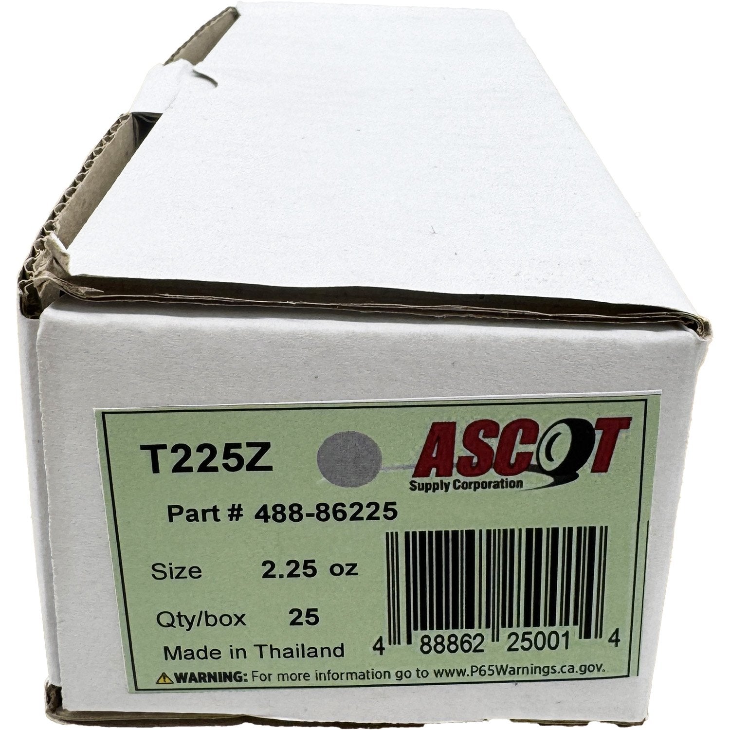 Ascot T Style Coated Zinc Clip-On Wheel Weight 2.25oz - Box of 25