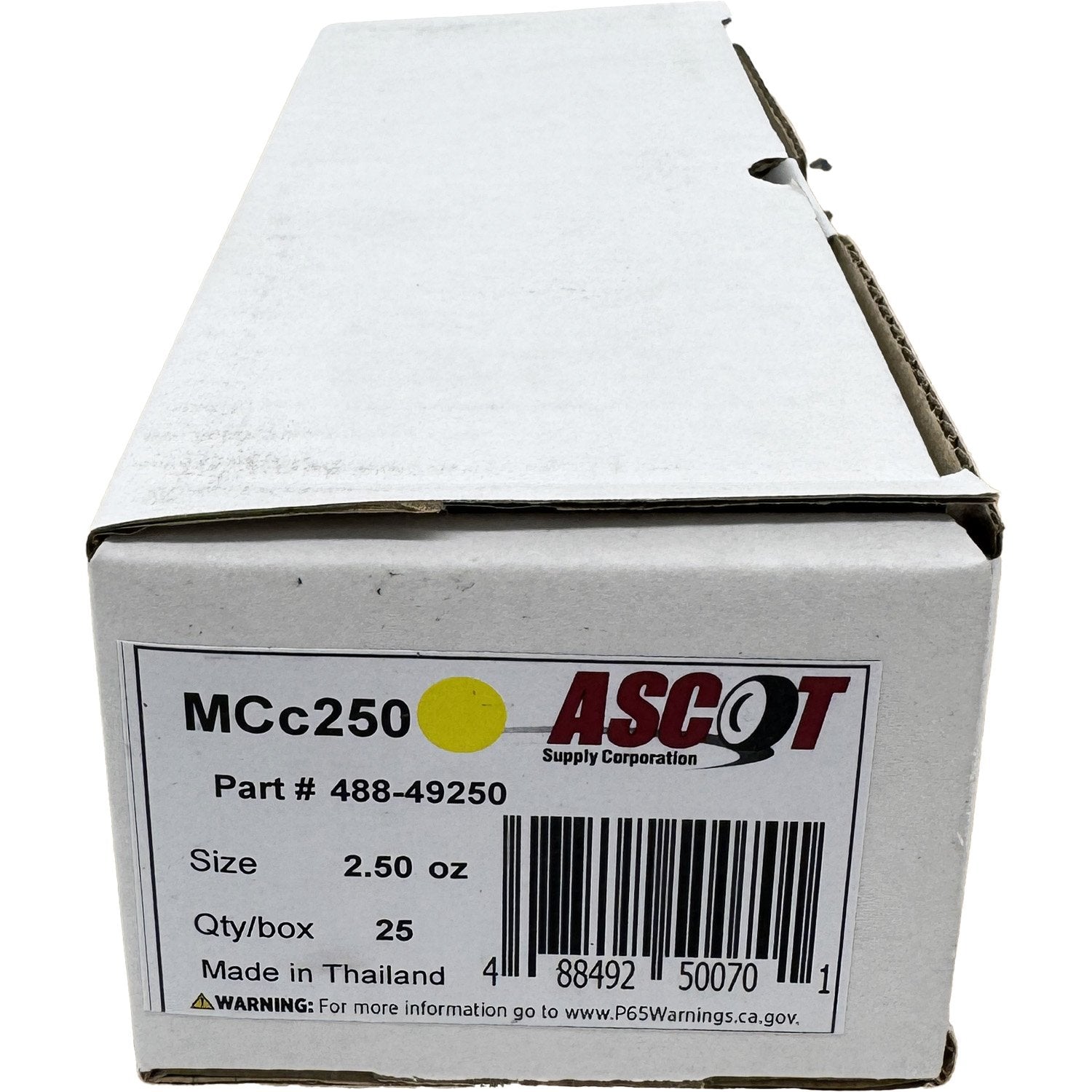 Ascot MC Style Coated Lead Clip-On Wheel Weight 2.50oz - Box of 25