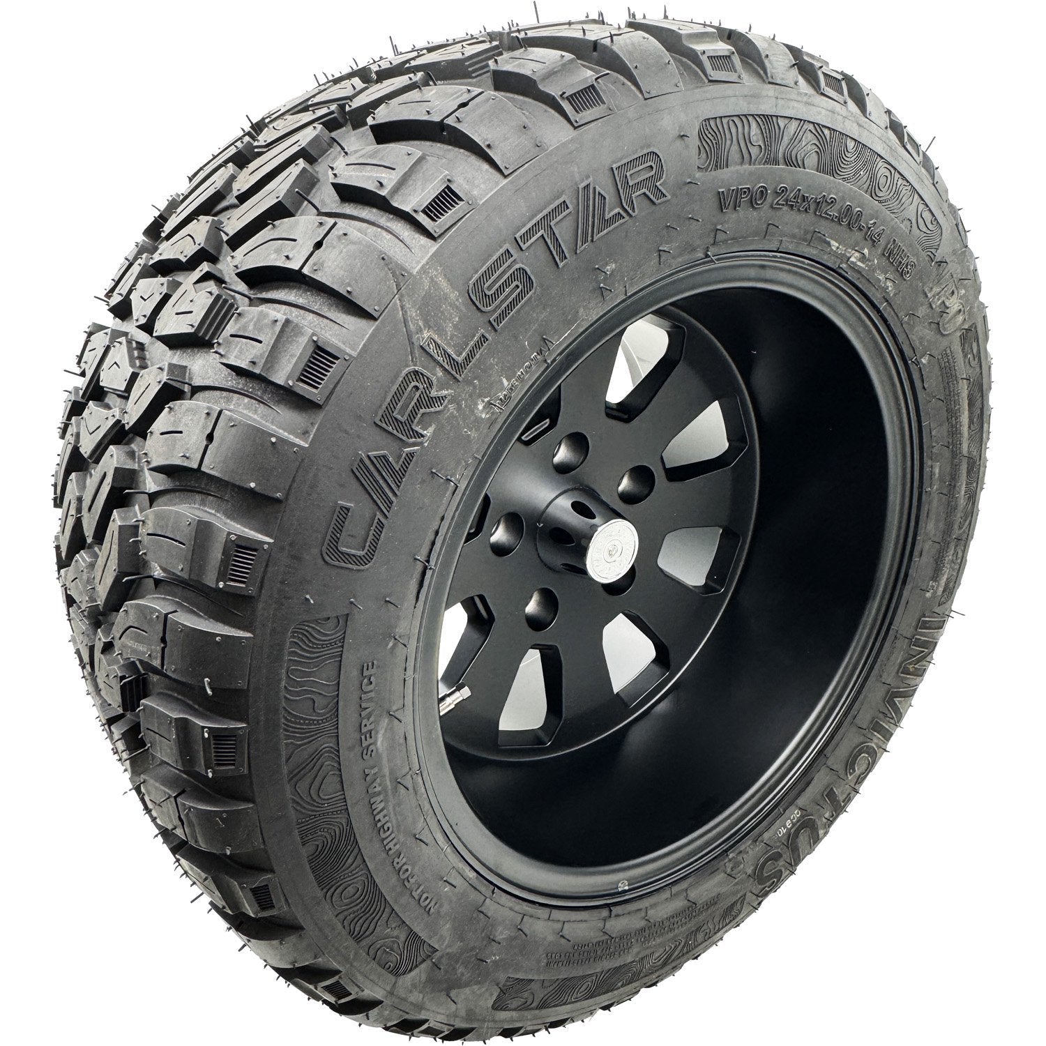Carlstar VAL1400012 24x12.00-14 VPO Invictus 5 on 4.5" with -2.3" Offset