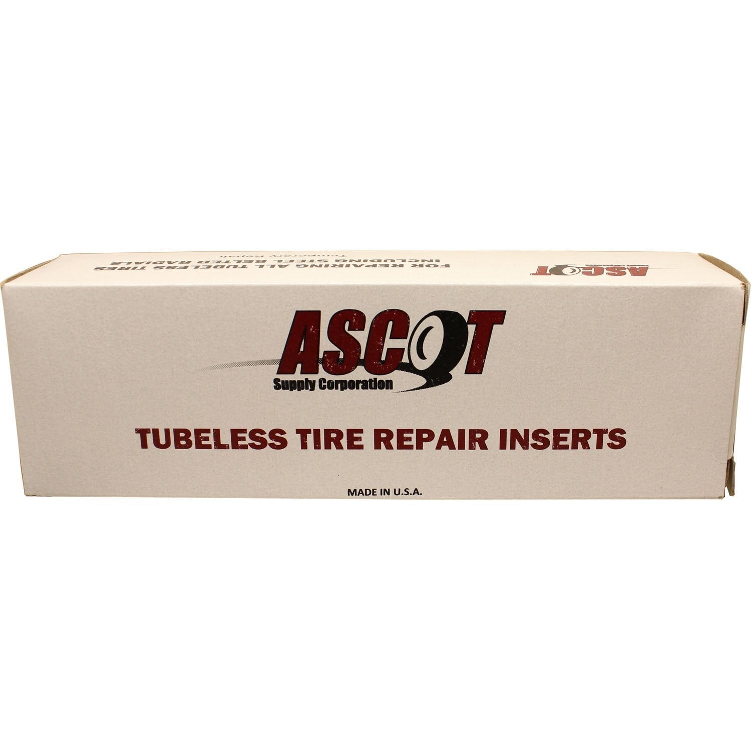 Ascot 8" Brown Tubeless Tire Repair Inserts Box of 30
