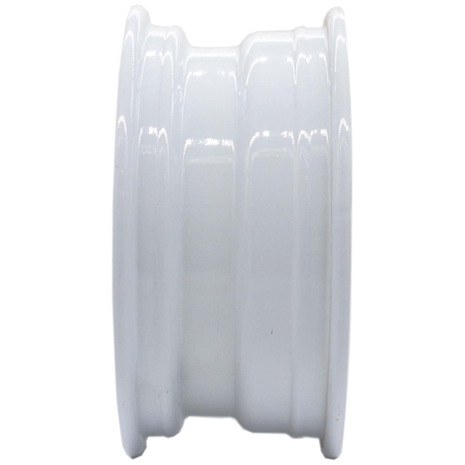 Premium Service Premium Service 14x5.5 5 on 4.5 Spoked Steel Trailer Wheel - White with Pin Stripes