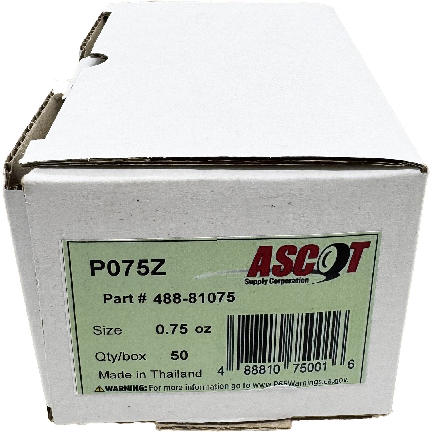 Ascot P Style Coated Zinc Clip-On Wheel Weight .75oz - Box of 50