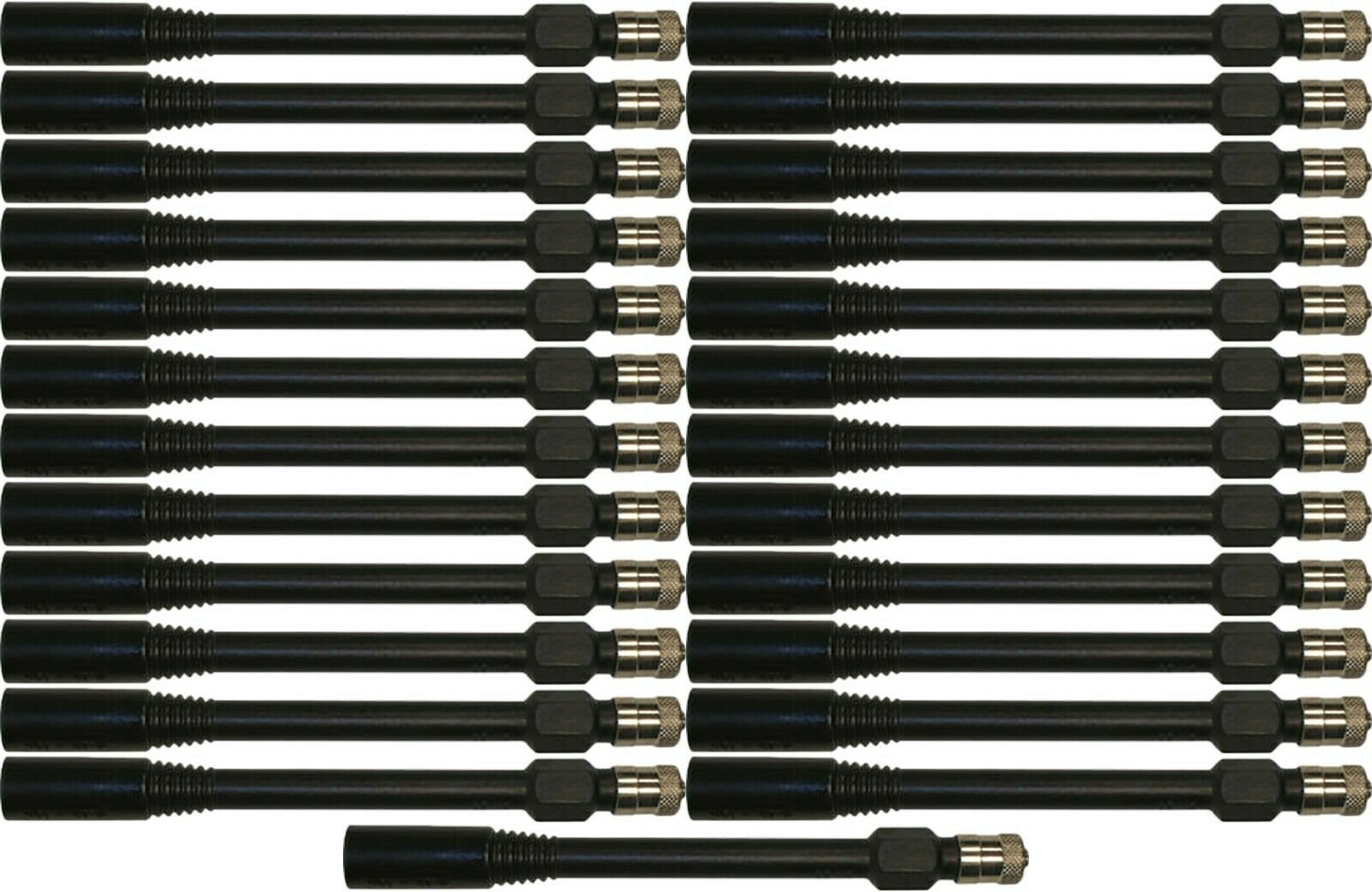 Haltec HE-351 3.82" Black Polymer Plastic Valve Extension Pack of 25