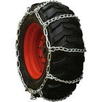 Cadenas de eslabones giratorios de 4 eslabones para neumáticos de 15" - 16.5" de base ancha para minicargadora Peerless 0342955