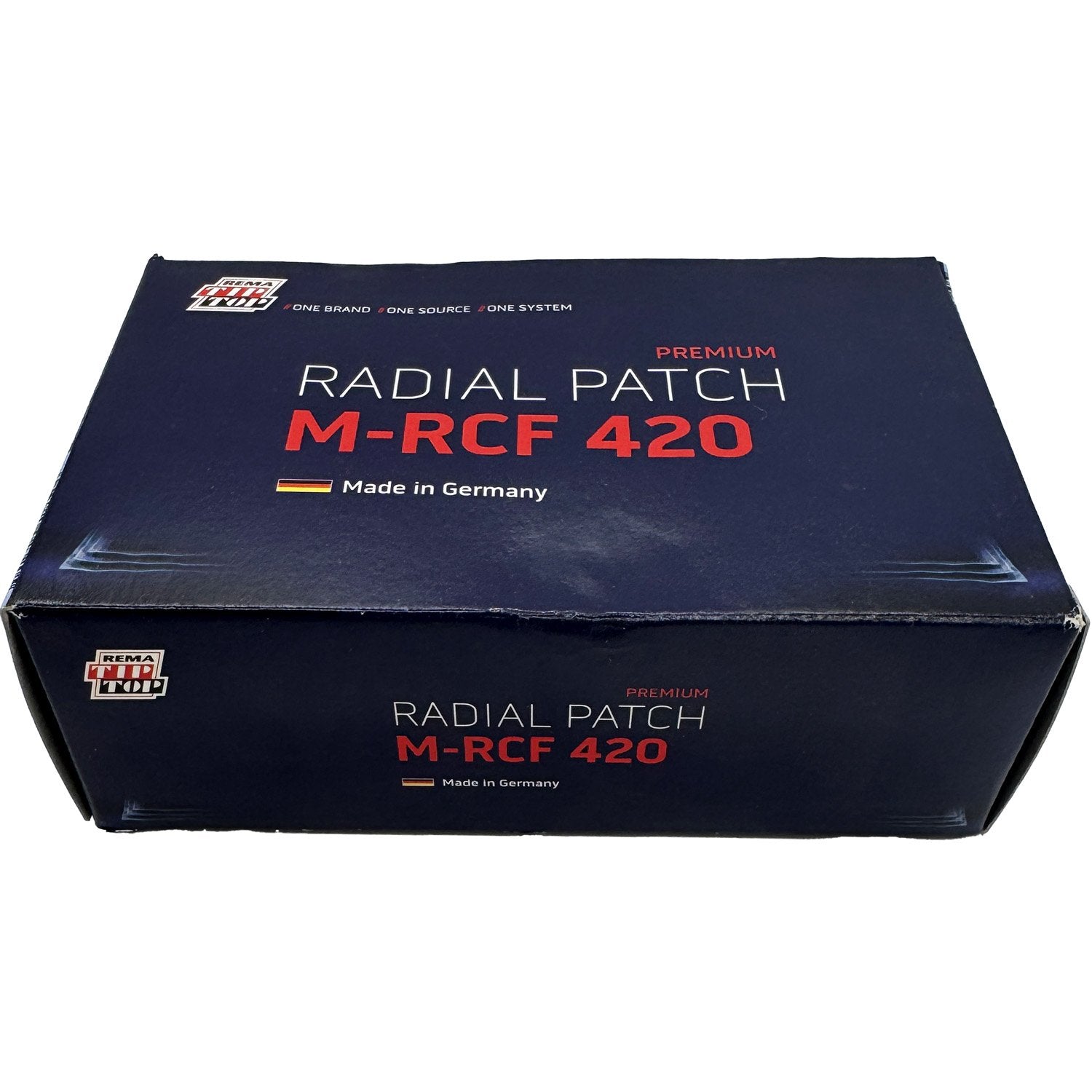 REMA TIP TOP M-RCF 420 Radial Tire Repair Patch 124mm x 80mm 1ply - Box of 10