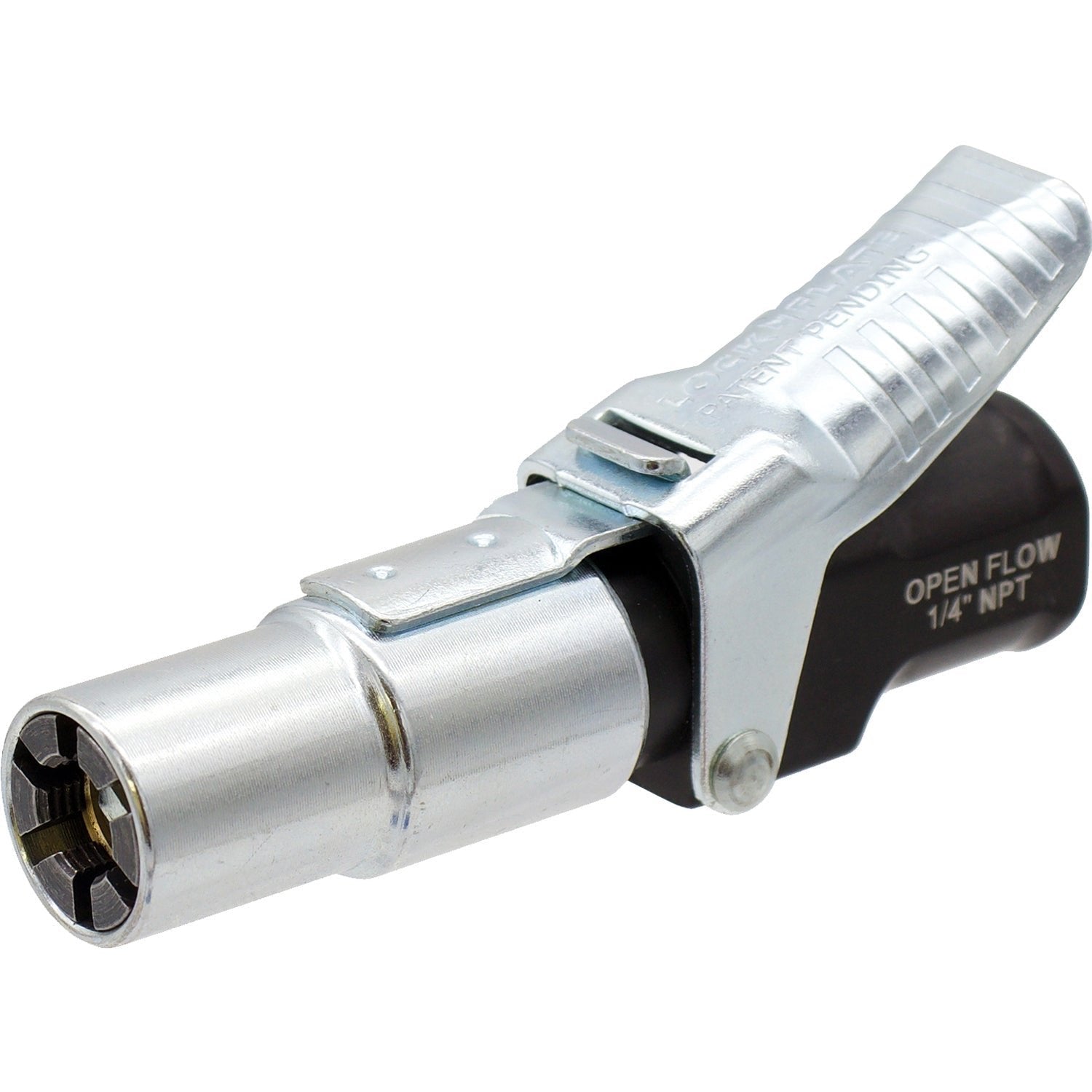 LockNFlate Locking Air Chuck Open Flow Standard Bore 1/4" NPT