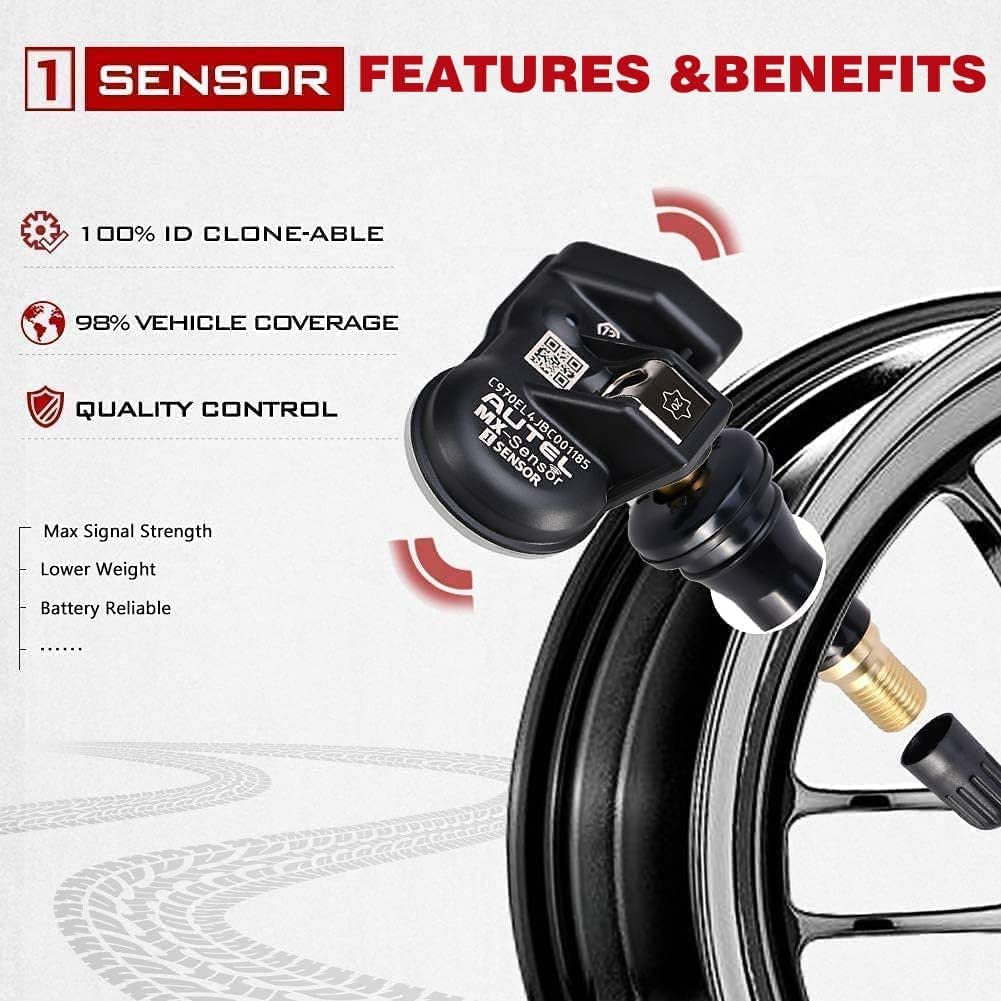 Sensor universal programable TPMS Autel MX-Sensor de 315 MHz y 433 MHz