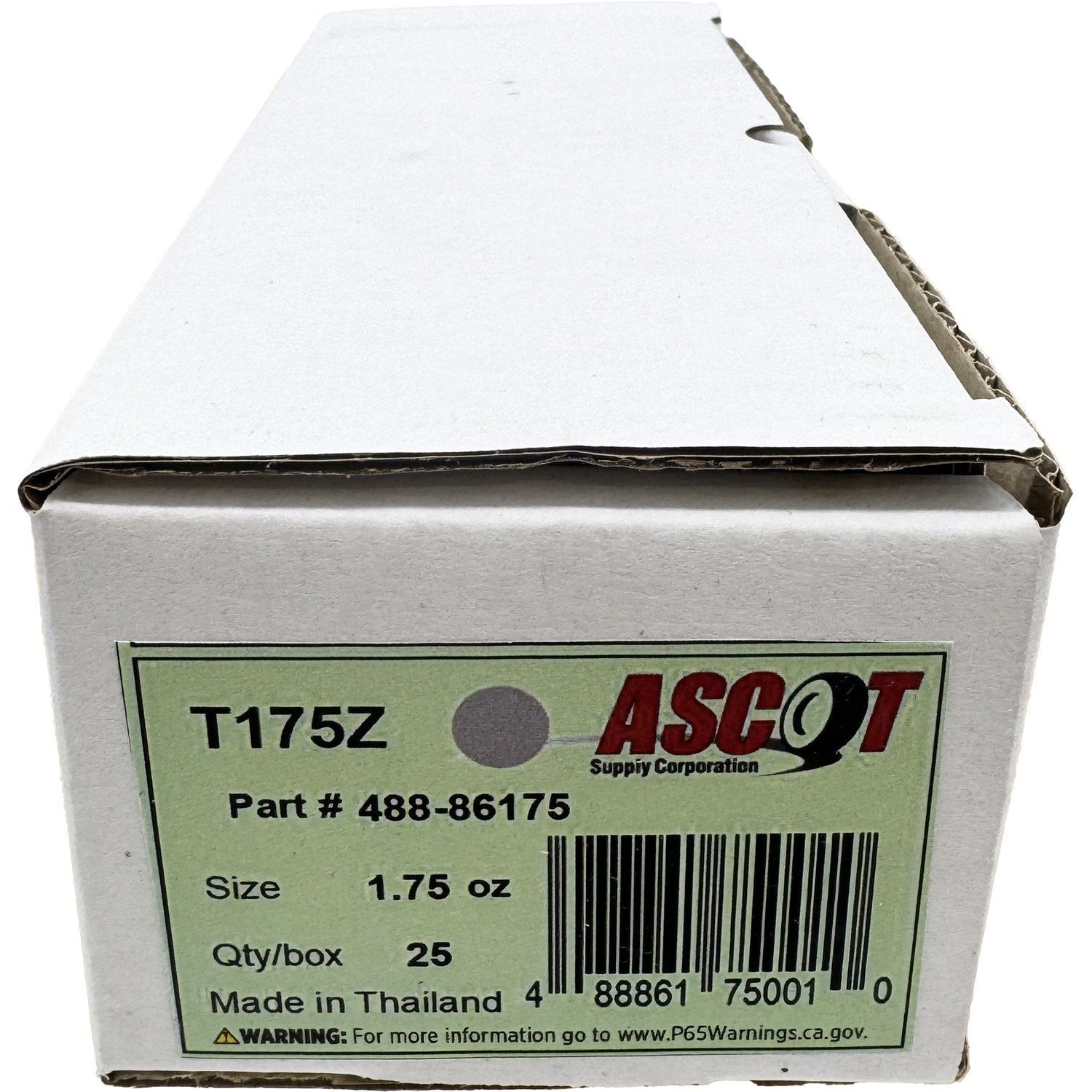 Ascot T Style Coated Zinc Clip-On Wheel Weight 1.75oz - Box of 25