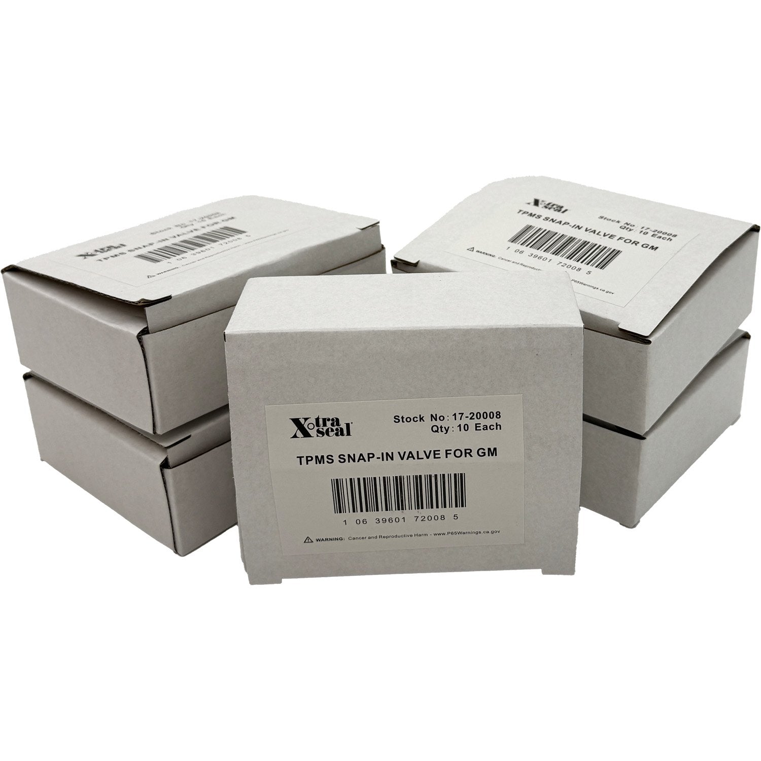 Xtra-Seal 17-20008 TPMS Rubber Snap-in Valve Stem for GM Pack of 50