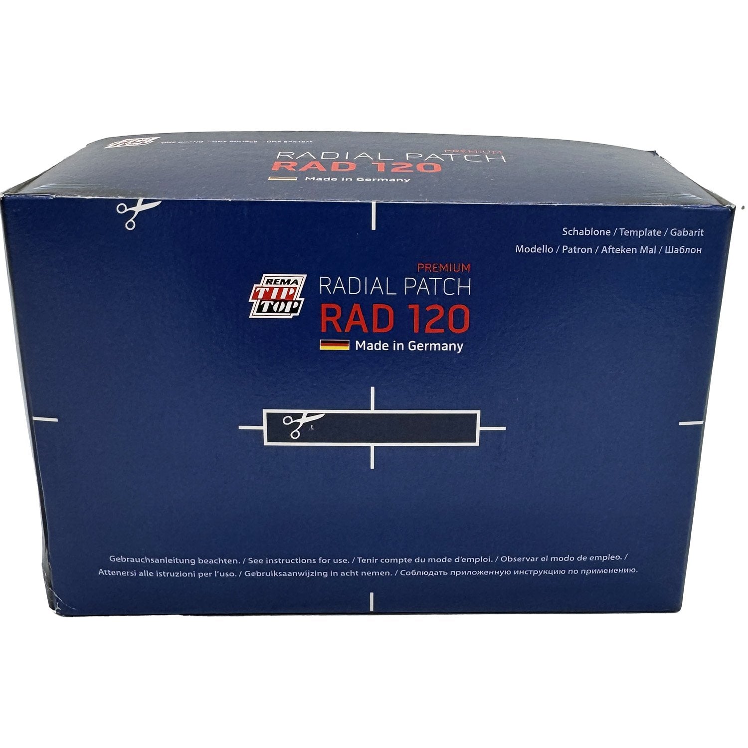 REMA TIP TOP RAD-120 Radial Tire Repair Patch 4-7/8" x 3" 2ply - Box of 10