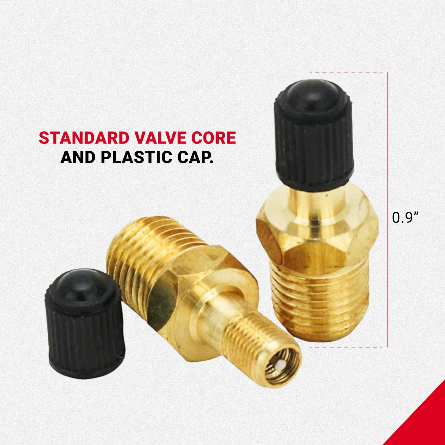 Milton S-684 1/8" MNPT Male Tank Valve Pack of 10