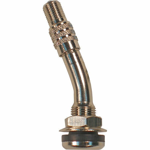 TR416MC Válvula de alta presión doblada de 2" con abrazadera para vástago de válvula de ruedas duales, paquete de 10