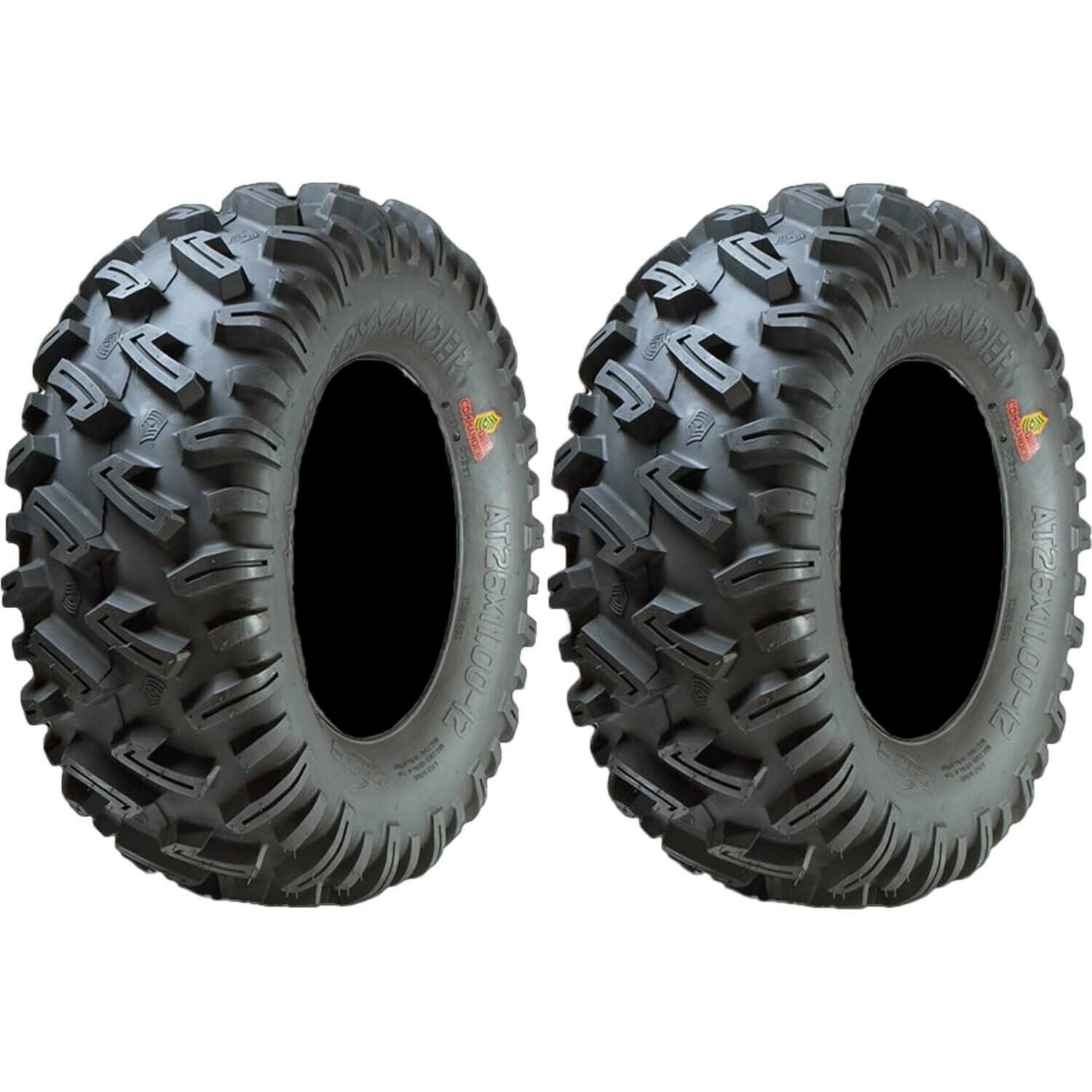 GBC Dirt Commander ATV UTV Tire 8Ply 25x8.00-12 Pack of 2