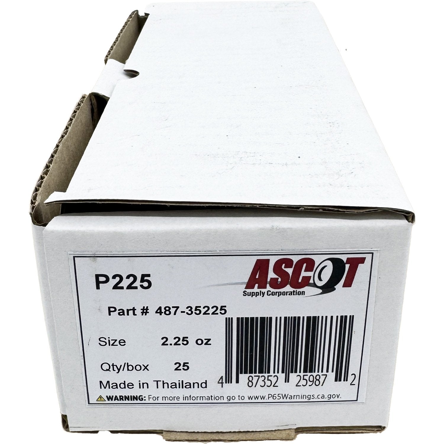 Ascot P Style Uncoated Lead Clip-On Wheel Weight 2.25oz - Box of 25
