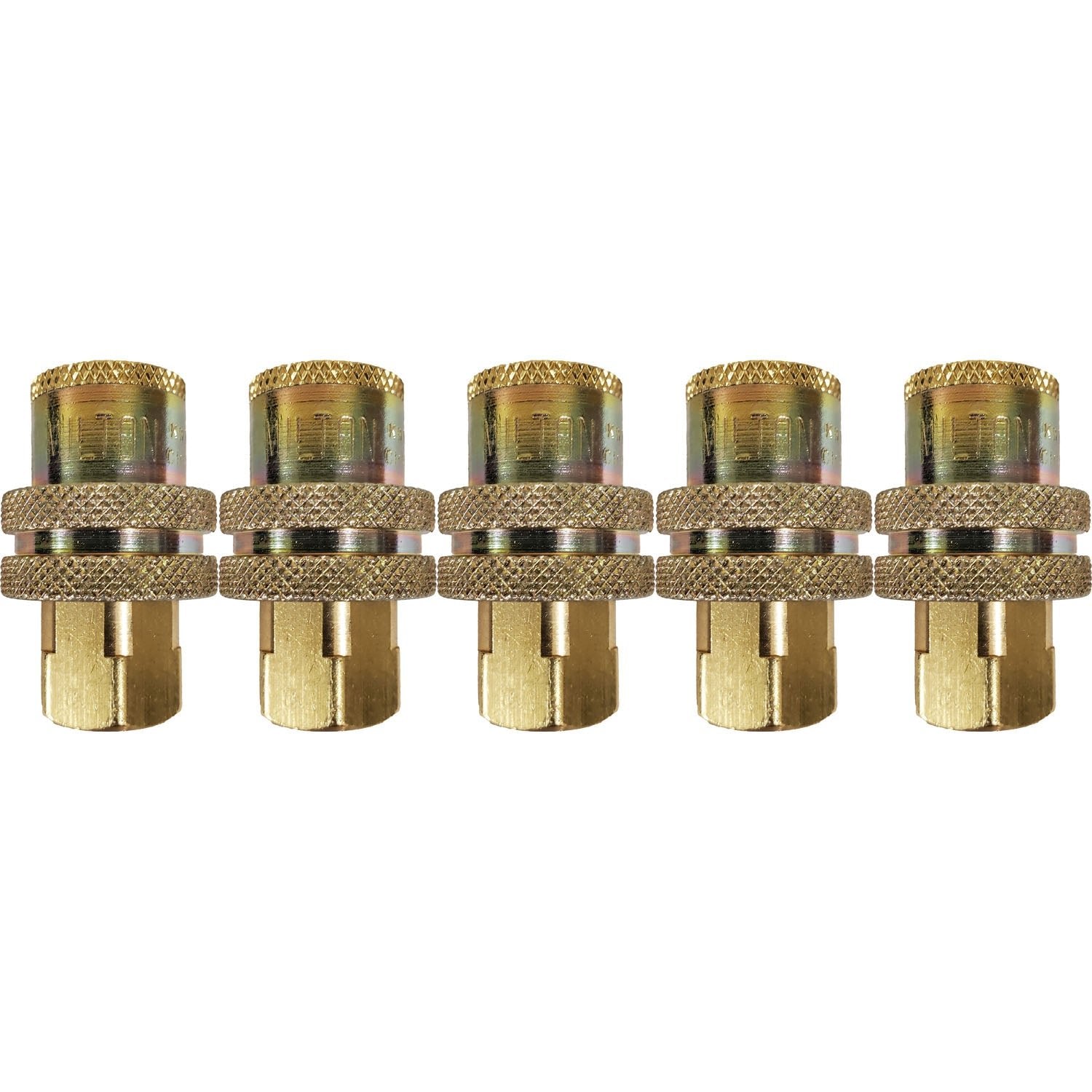 Milton 787 1/4" FPT Tru Flate T Style Coupler Pack of 5