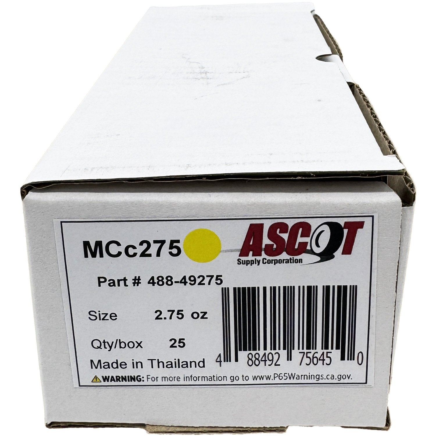 Ascot MC Style Coated Lead Clip-On Wheel Weight 2.75oz - Box of 25