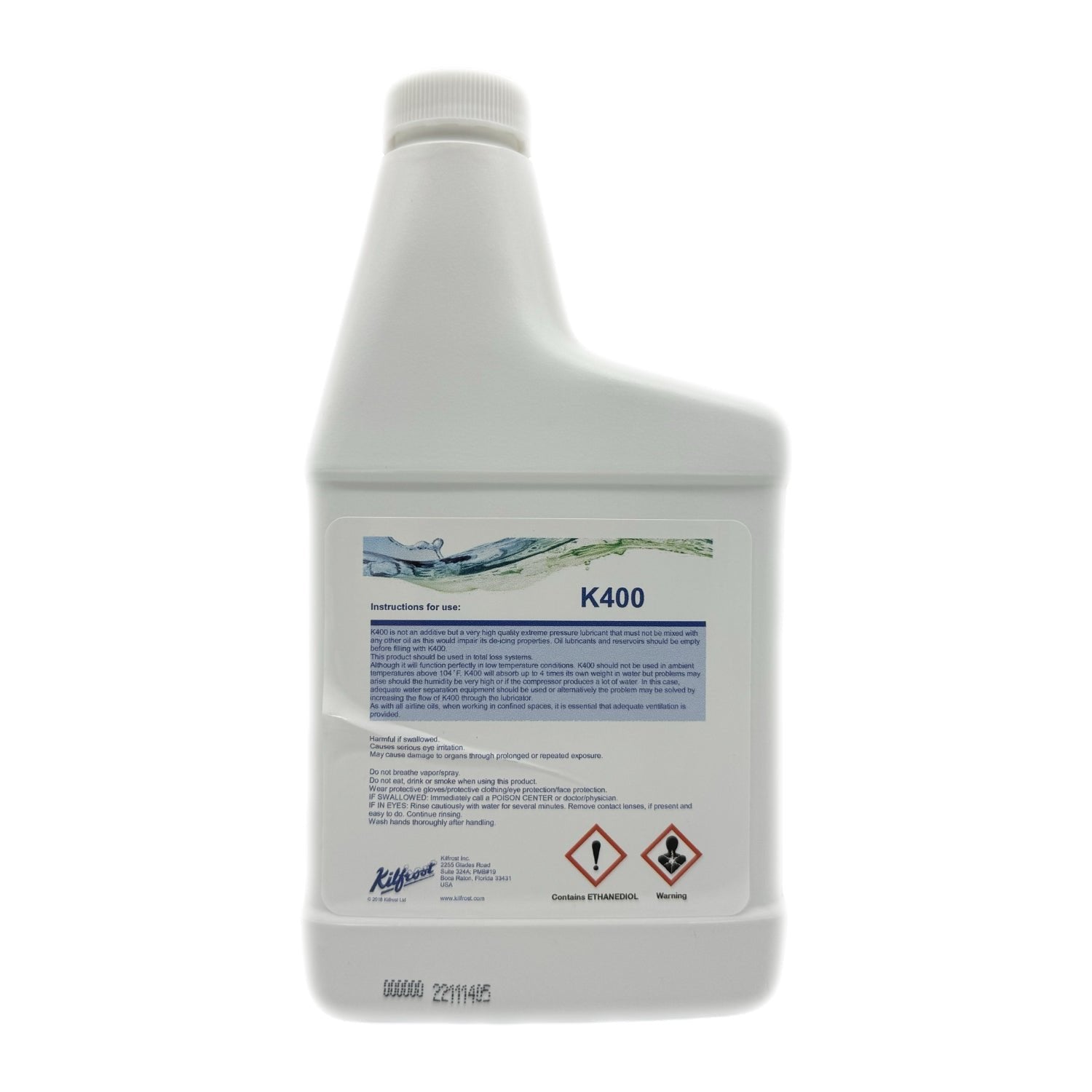 Kilfrost K400 Pneumatic Anti-Freeze Air Line and Tool Lube 1 Pint Pack of 12