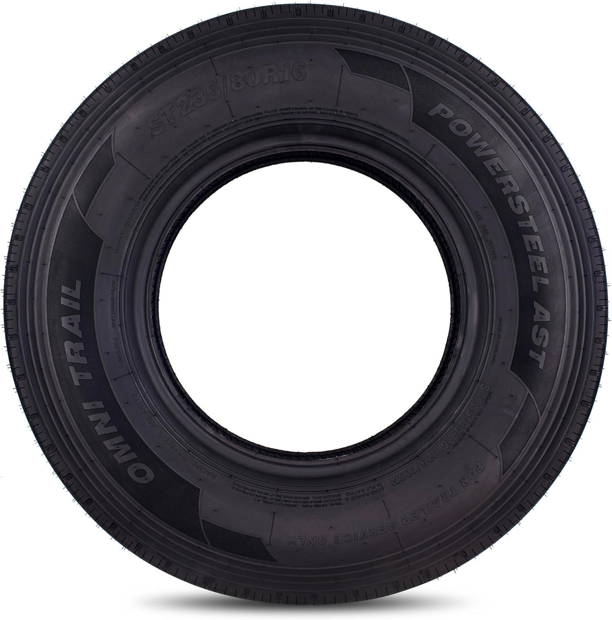 Omni Trail Powersteel AST ST235/80R16 Load Range G Trailer Tire