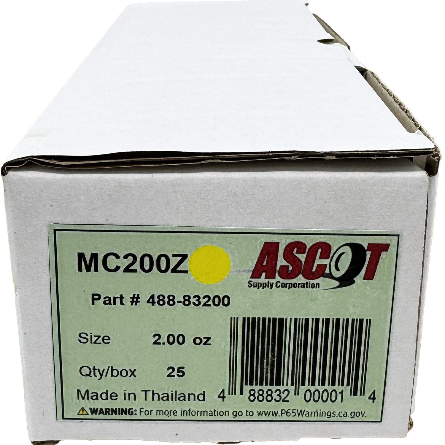 Ascot MC Style Coated Zinc Clip-On Wheel Weight 2.00oz - Box of 25