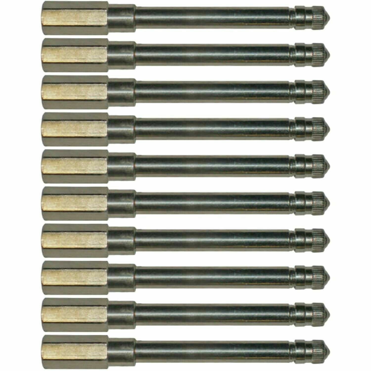 Schrader 7382 5-1/16" Metal Truck Valve Extension Pack of 10
