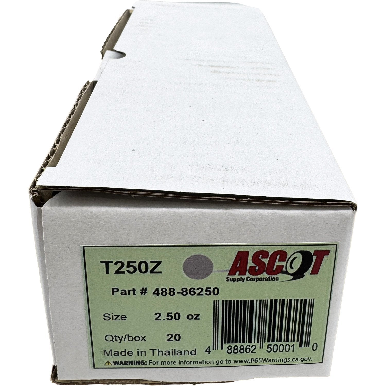 Ascot T Style Coated Zinc Clip-On Wheel Weight 2.50oz - Box of 20