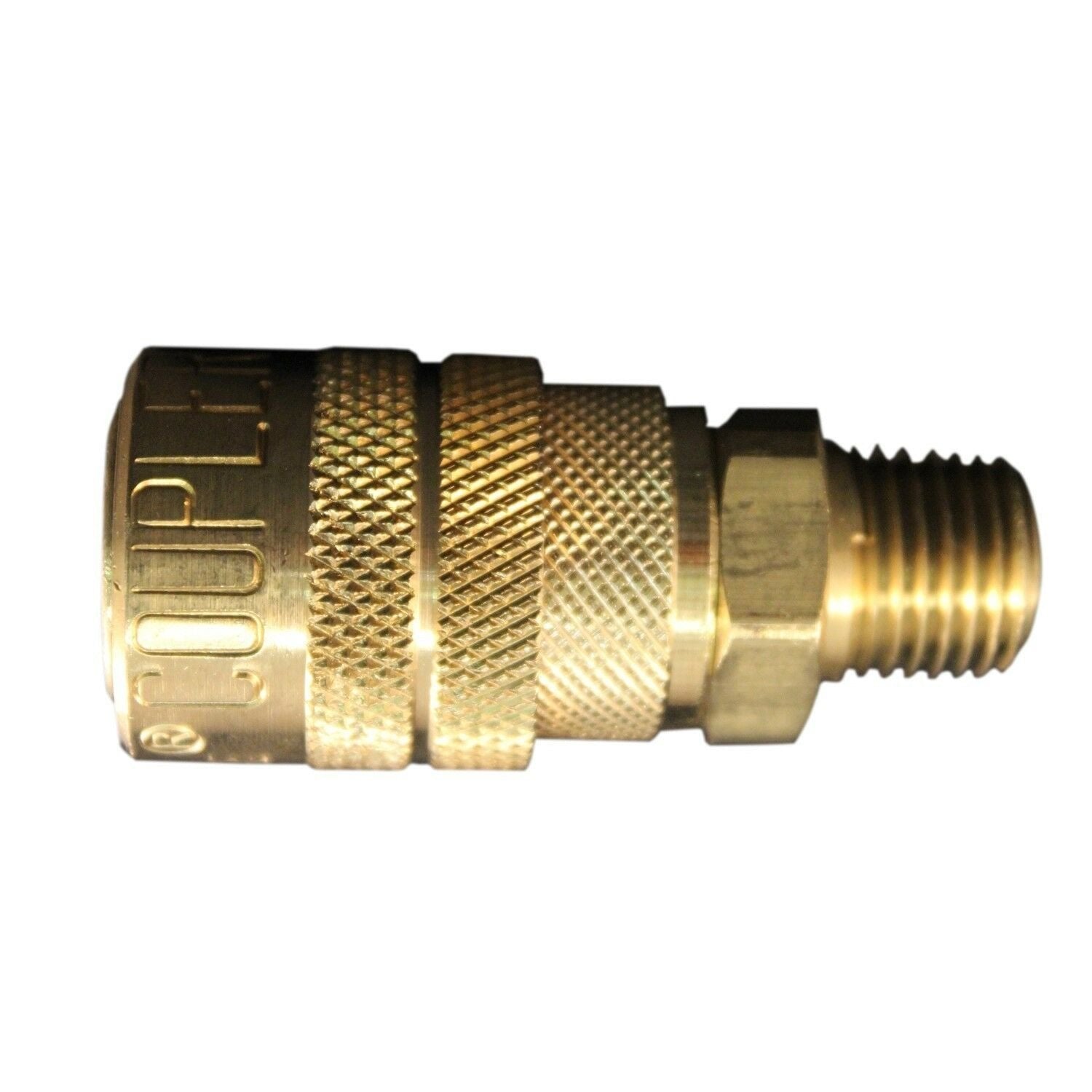 Milton 716 1/4" MPT M-Style Coupler