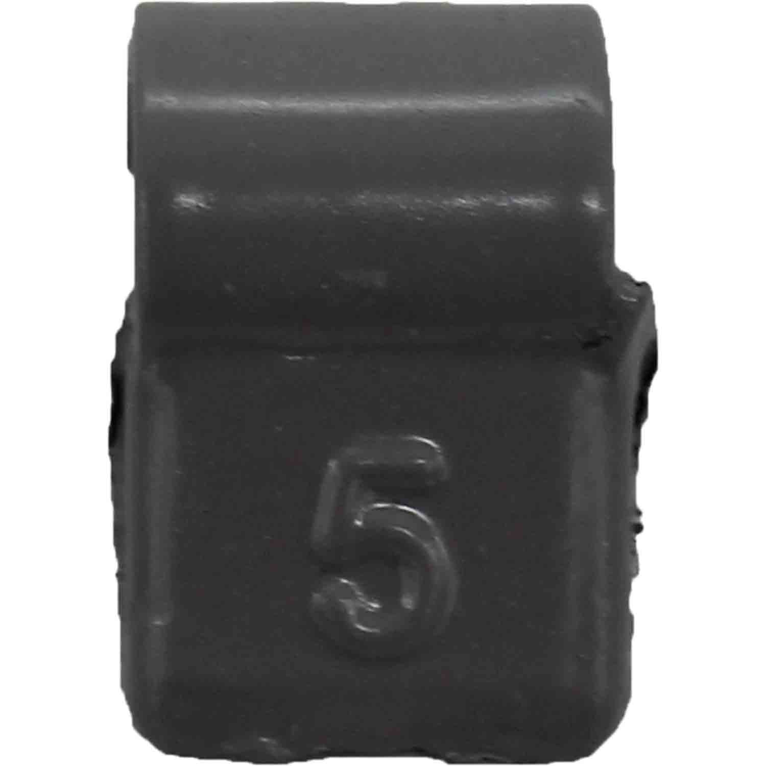 Ascot FN Style Coated Lead Clip-On Wheel Weight 5gm (.25oz) - Box of 25