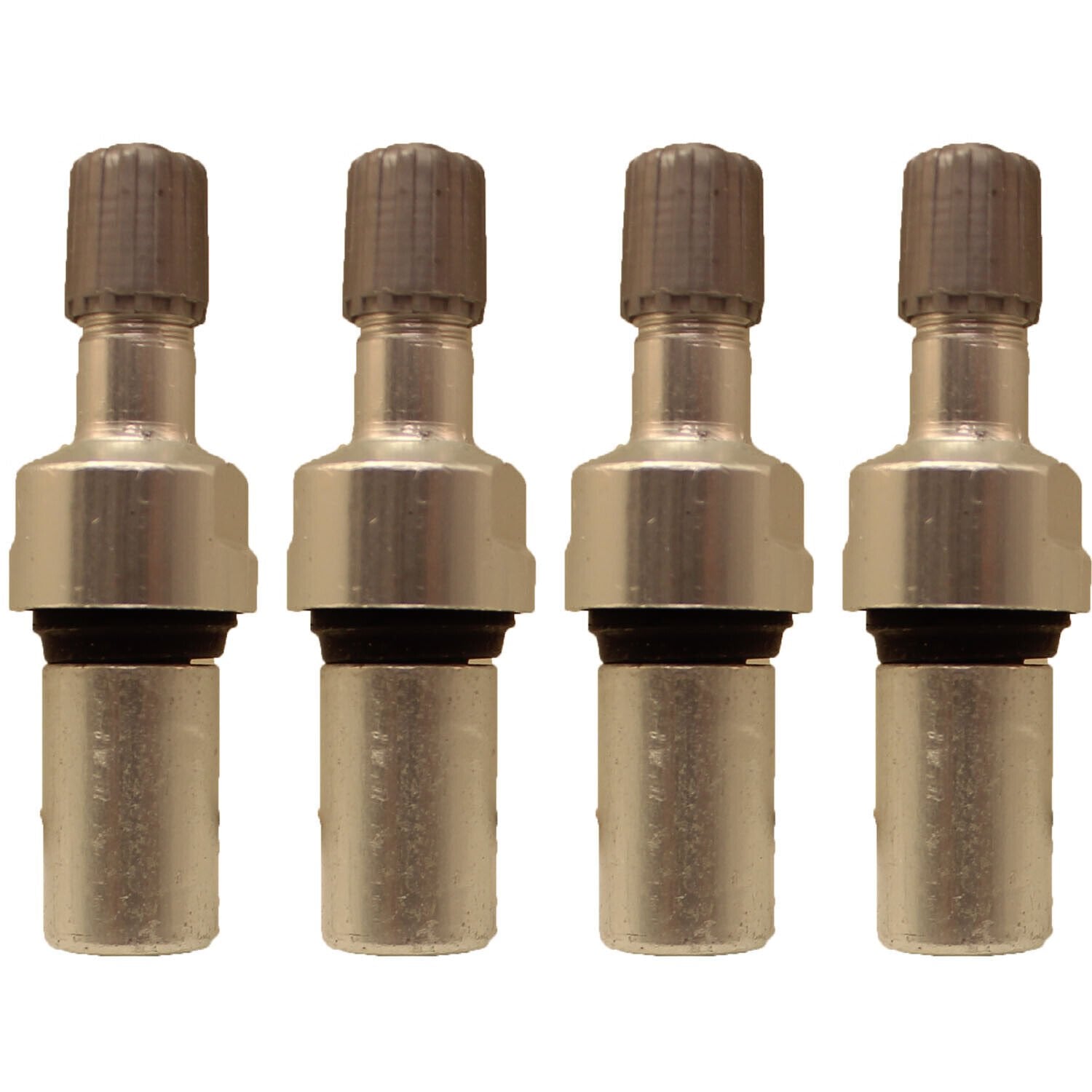 Schrader 25080-4 Silver Straight Valve Assembly for 33900 EZ Sensor 4-Pack