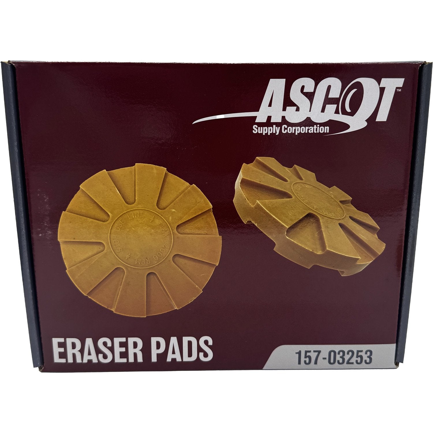 Ascot Replacement Eraser Pad for the A14352 Adhesive Removal Tool Pack of 6