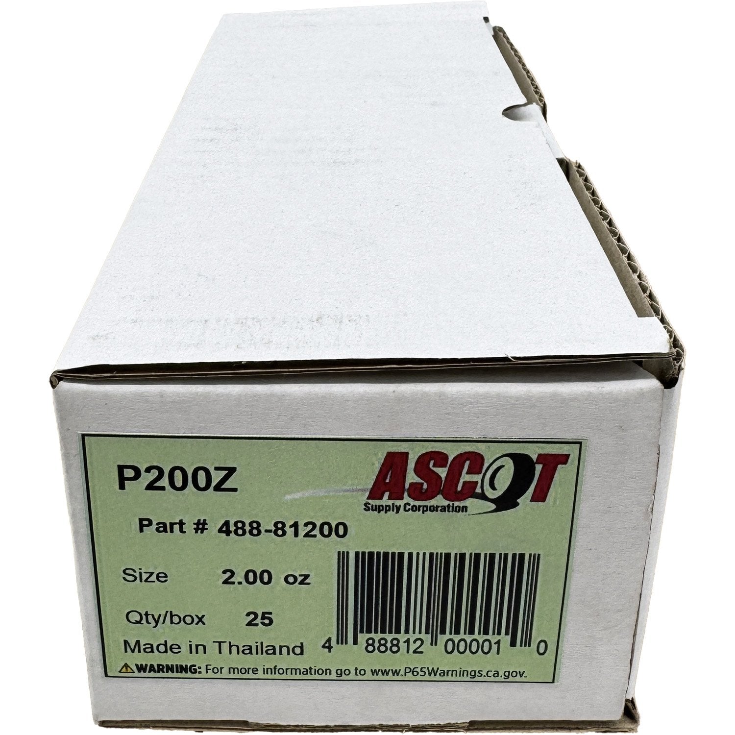 Ascot P Style Coated Zinc Clip-On Wheel Weight 2.00oz - Box of 25