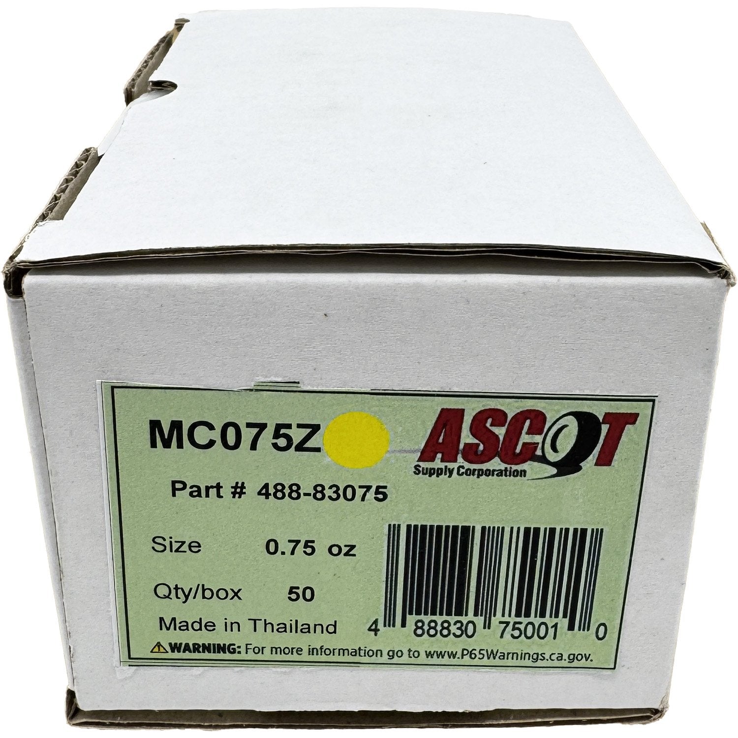 Ascot MC Style Coated Zinc Clip-On Wheel Weight .75oz - Box of 50