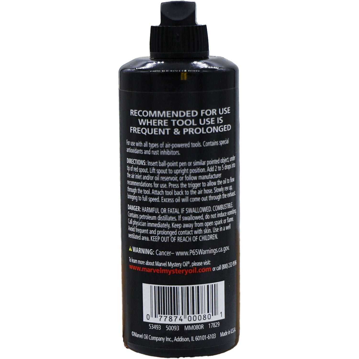 Marvel Air Tool Oil MM80R - 4oz