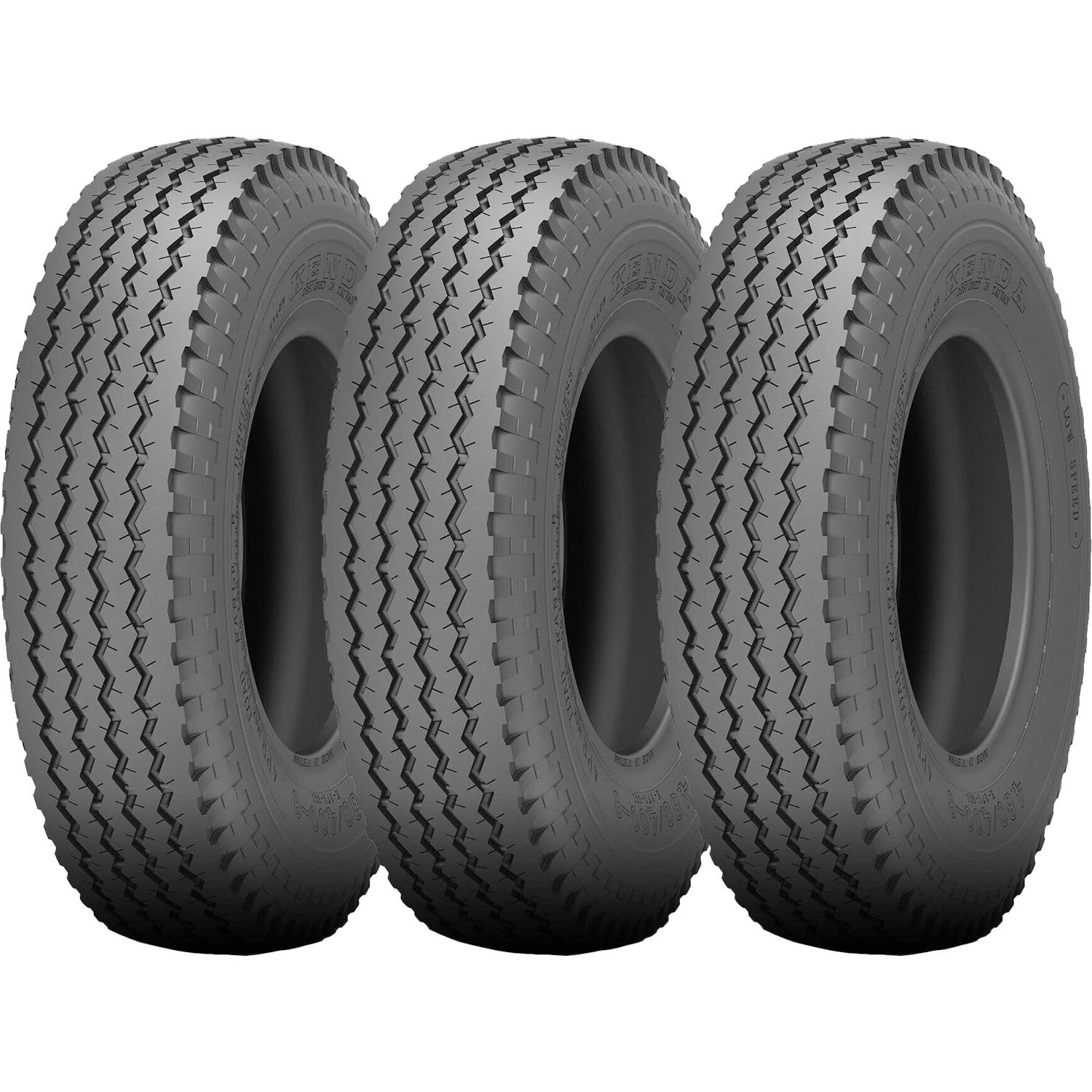 Kenda Loadstar K353 Bias Trailer Tire LRC 6Ply 4.80-12 Pack of 3