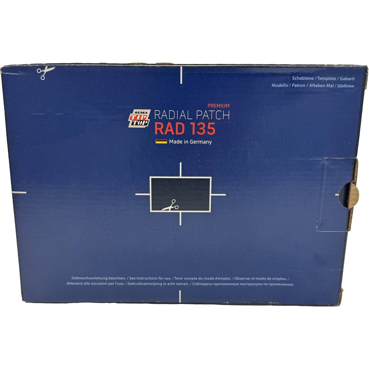 REMA TIP TOP RAD-135 Radial Tire Repair Patch 5-3/4" x 7-7/8" 4ply - Box of 10